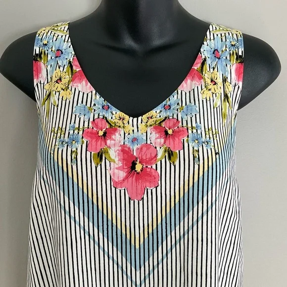 J. Jill, floral striped tunic - Picture 6 of 11